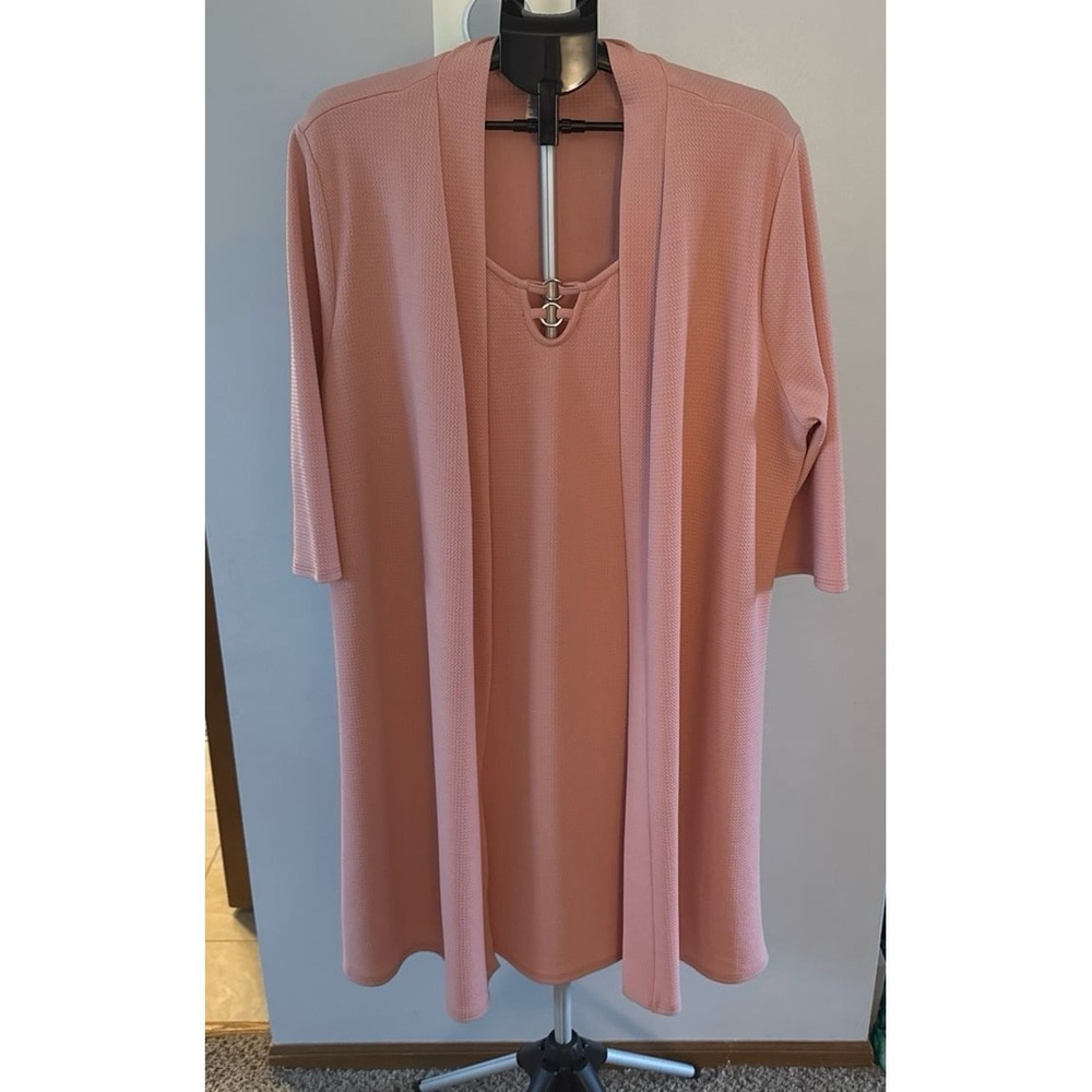 NWT Espresso Women's Light Pink Dress Jacket Set‎ Size 2X